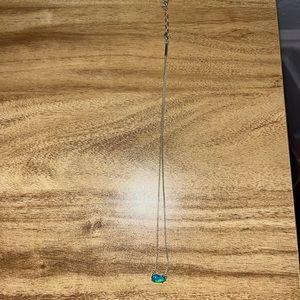 Kendra Scoot Gold and Blue Opal Necklace